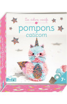 Animal pompon - caticorn - mini coffret avec accessoires