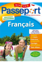 Passeport - francais de la 6e a la 5e - cahier de vacances 2021