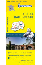 Carte departementale france - carte departementale creuse, haute-vienne