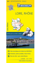 Carte departementale france - carte departementale loire, rhone