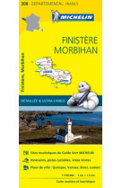 Carte departementale finistere, morbihan