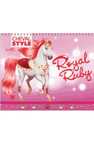 Je dessine mon cheval royal rubis