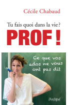 Tu fais quoi dans la vie ? prof !