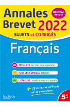 Annales brevet 2022 francais