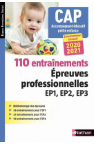 110 entrainements - epreuves prof. ep1 ep2 ep3 - cap accompagnant educatif petite enfance (efs)