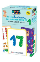 Recre en boite - le jeu montessori des nombres 0 a 20