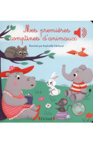 Mes premieres comptines d-animaux - livre sonore avec 6 puces - des 1 an