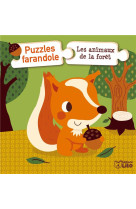 Puzzles farandole - les animaux de la foret