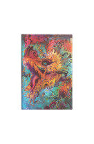 Carnet a couverture rigide dragon bourdonnant - mini - ligne - 176 p.