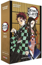 Coffret demon slayer t21 + fanbook n 01