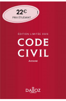 Code civil 2023 122ed edition limitee - annote