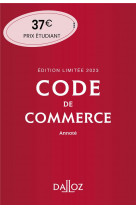 Code de commerce 2023 118ed edition limitee - annote