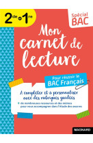 Special bac mon carnet de lecture bac francais 2024 - toutes mes lectures en un seul carnet !