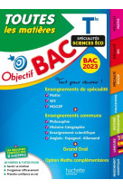 Objectif bac 2023 - term specialites sciences eco toutes les matieres