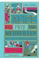 Alice au pays des merveilles suivi de l-autre cote du miroir - illustre et anime par minalima