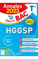 Annales objectif bac 2023 - specialite hggsp