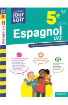 Espagnol 5e lv2 - cahier jour soir - concu et recommande par les enseignants