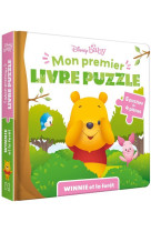 Disney baby - mon premier livre puzzle - 4 pieces - winnie et la foret