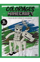 Coloriages minecraft - plus de 30 scenes a colorier, avec 80 stickers !