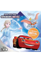 Disney 100 disney - mon colo avec stickers metal - des stickers metal en bonus !