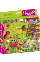 Ma boite a puzzle 12p jardin