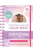 Agenda familial mensuel de julie ricci memoniak, sept 2023-aout 2024 avec ses conseils