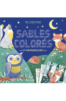 Sables colores et phosphorescents