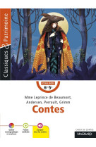 Contes mme leprince de beaumont, andersen, perrault, grimm - classiques et patrimoine