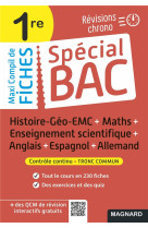 Special bac maxi compil de fiches controle continu 1re bac 2024 - tout le programme en 230 fiches :