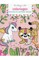 Coloriages licornes et animaux kawaii