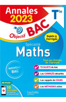 Annales objectif bac 2023 - specialite maths