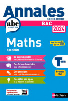 Annales bac maths term. 2024 - corrige