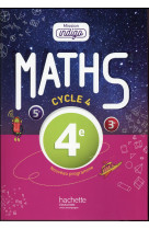 Mission indigo mathematiques cycle 4 / 4e - livre eleve - ed. 2016