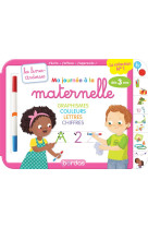 Les livres-ardoises - ma journee a la maternelle graphisme couleurs lettres chiffres