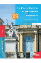 Fondamentaux  - la constitution commentee 2022-2023