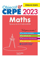 Objectif crpe 2023 - maths - epreuve ecrite d-admissibilite