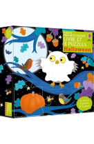 Halloween - mon petit coffret livre et 3 puzzles