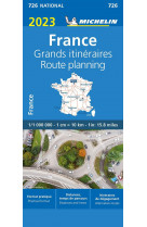 Carte nationale france grands itineraires 2023