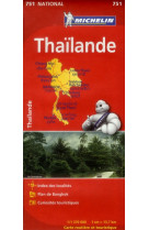 Carte nationale monde - carte nationale thailande / thailand