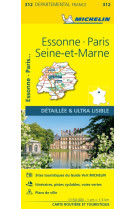 Carte departementale essonne, paris, seine-et-marne