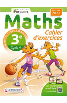 Cahier d'exercices iparcours maths 3e avec cours (edition 2022)