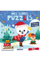 Mon p-tit hemma - mes livres puzzles - noel - 5 puzzles de 6 pieces