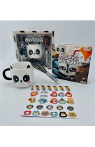 Mon atelier mug cake + stickers - panda