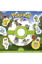 Pokemon - pochette de stickers repositionnables cherche-et-trouve et jeux !