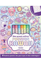 Mon grand coffret passion kawaii - avec 6 feutres et une planche de tatouages ephemeres