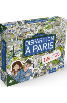 Disparition a paris - le jeu - coffret avec plateau et cartes