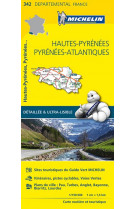 Carte departementale france - carte departementale hautes-pyrenees, pyrenees atlantiques