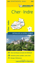 Carte departementale france - carte departementale cher, indre