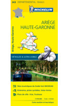 Carte departementale france - carte departementale ariege, haute-garonne