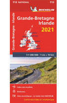 Carte nationale europe - carte nationale grande-bretagne, irlande 2021